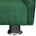 Cama Caminha Divã  Pet Veludo Strass Verde Dvinn