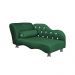 Cama Caminha Divã  Pet Veludo Strass Verde Dvinn