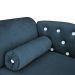 Cama Caminha Divã Pet Veludo Strass Azul Marinho Dvinn