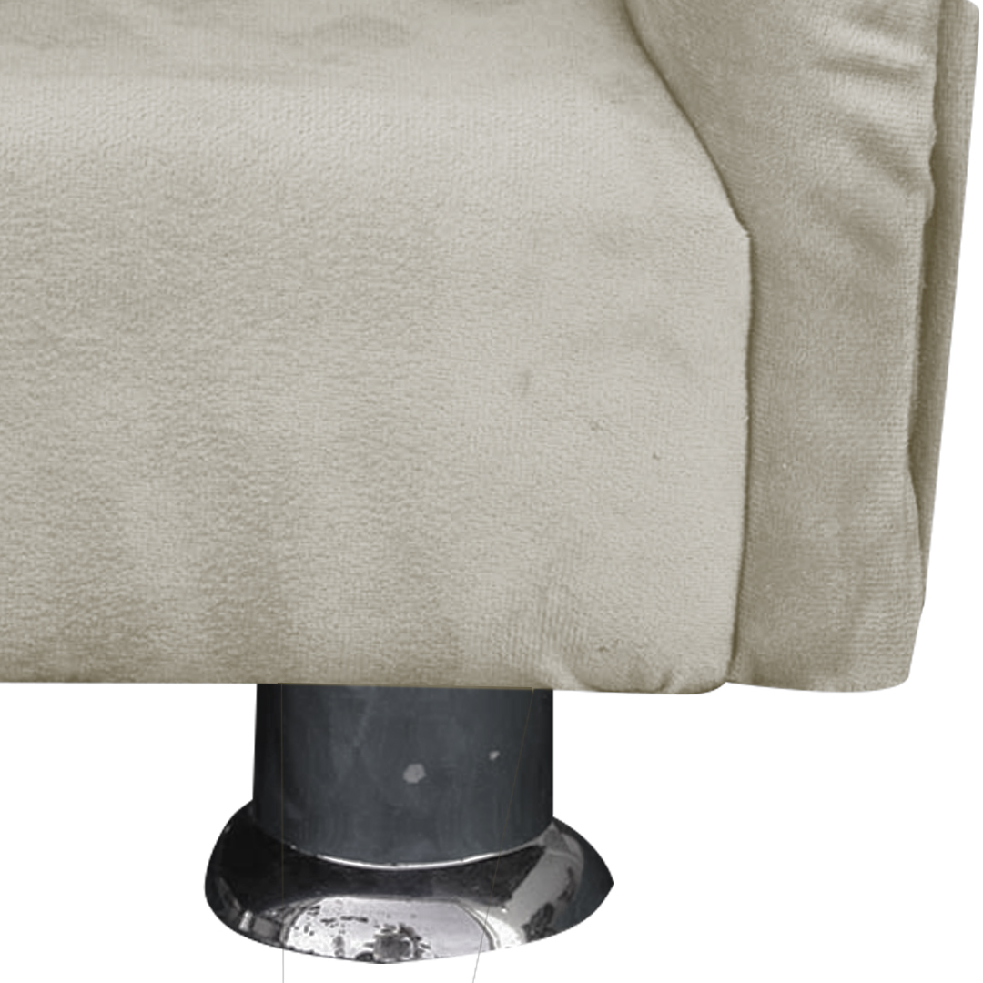 Cama Caminha Divã Pet Veludo Strass Bege Dvinn