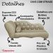 Cama Caminha Divã Pet Veludo Strass Capuccino Dvinn