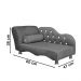 Cama Caminha Divã Pet Veludo Strass Cinza Dvinn