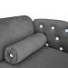 Cama Caminha Divã Pet Veludo Strass Cinza Dvinn