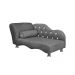Cama Caminha Divã Pet Veludo Strass Cinza Dvinn