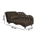 Cama Caminha Divã Pet Veludo Strass Marrom Dvinn