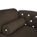 Cama Caminha Divã Pet Veludo Strass Marrom Dvinn