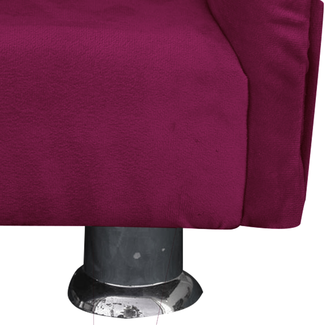 Cama Caminha Divã Pet Veludo Strass Marsala Dvinn