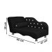 Cama Caminha Divã Pet Veludo Strass Preto Dvinn