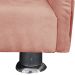 Cama Caminha Divã Pet Veludo Strass Rose Claro Dvinn