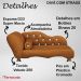 Cama Caminha Divã Pet Veludo Strass Terracota Dvinn