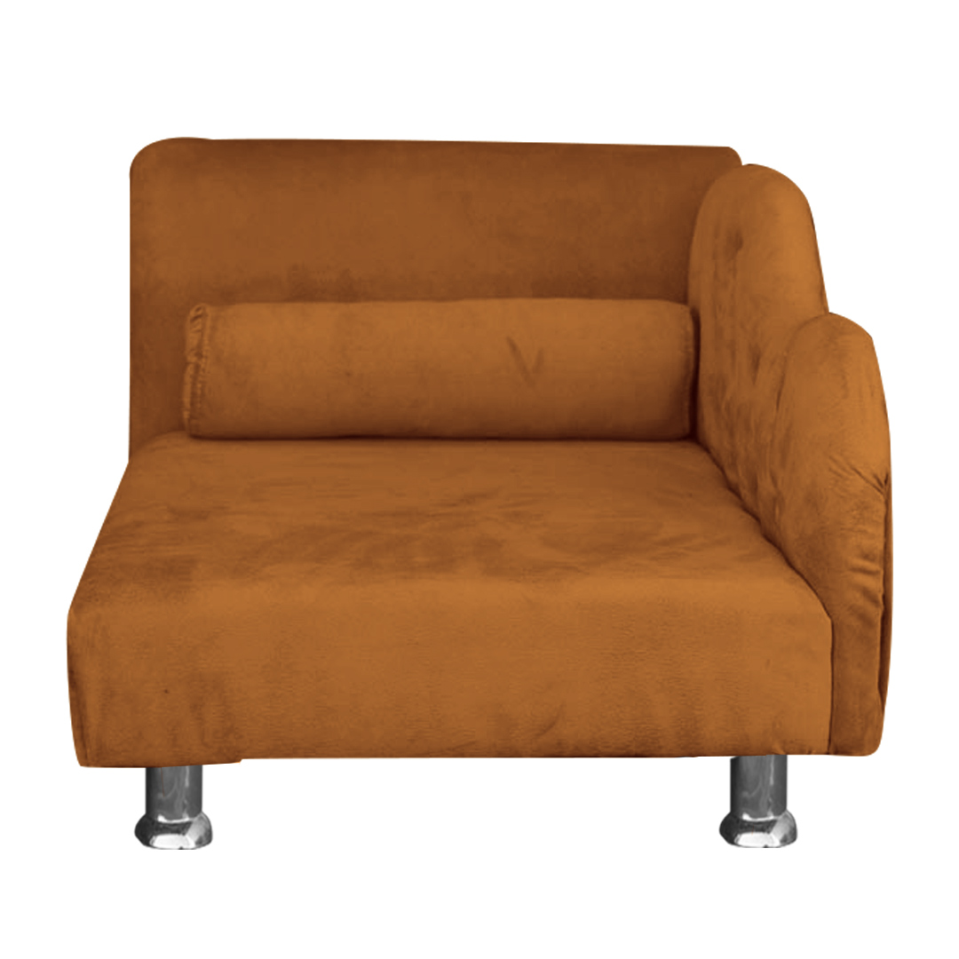 Cama Caminha Divã Pet Veludo Strass Terracota Dvinn