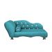 Cama Caminha Divã Pet Veludo Strass Turquesa Dvinn