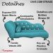 Cama Caminha Divã Pet Veludo Strass Turquesa Dvinn