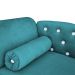 Cama Caminha Divã Pet Veludo Strass Turquesa Dvinn