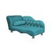 Cama Caminha Divã Pet Veludo Strass Turquesa Dvinn