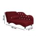 Cama Caminha Divã Pet Veludo Strass Vermelho Dvinn