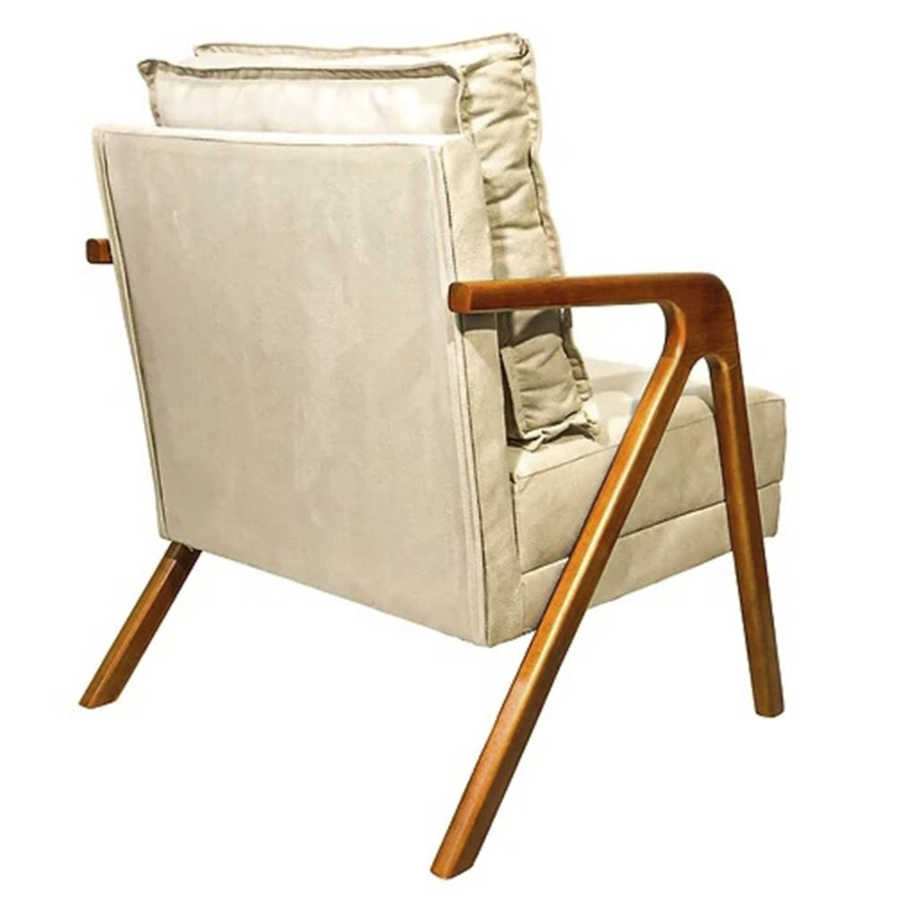 Kit 02 Poltronas Marilia Para Sala de Estar Suede - SSX Multicoisas