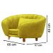 Poltrona Cama Caminha Pet Baby Laddi Veludo Amarelo