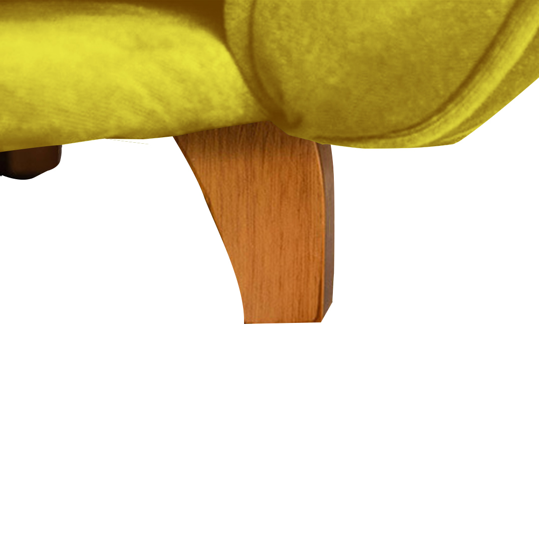 Poltrona Cama Caminha Pet Baby Laddi Veludo Amarelo