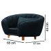 Poltrona Cama Caminha Pet Baby Laddi Veludo Azul Marinho Dvinn