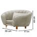 Poltrona Cama Caminha Pet Baby Laddi Veludo Bege Dvinn