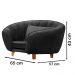 Poltrona Cama Caminha Pet Baby Laddi Veludo Grafite Dvinn