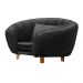 Poltrona Cama Caminha Pet Baby Laddi Veludo Grafite Dvinn