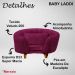 Poltrona Cama Caminha Pet Baby Laddi Veludo Marsala Dvinn