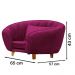 Poltrona Cama Caminha Pet Baby Laddi Veludo Marsala Dvinn