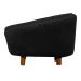 Poltrona Cama Caminha Pet Baby Laddi Veludo Preto Dvinn