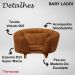 Poltrona Cama Caminha Pet Baby Laddi Veludo Terracota Dvinn