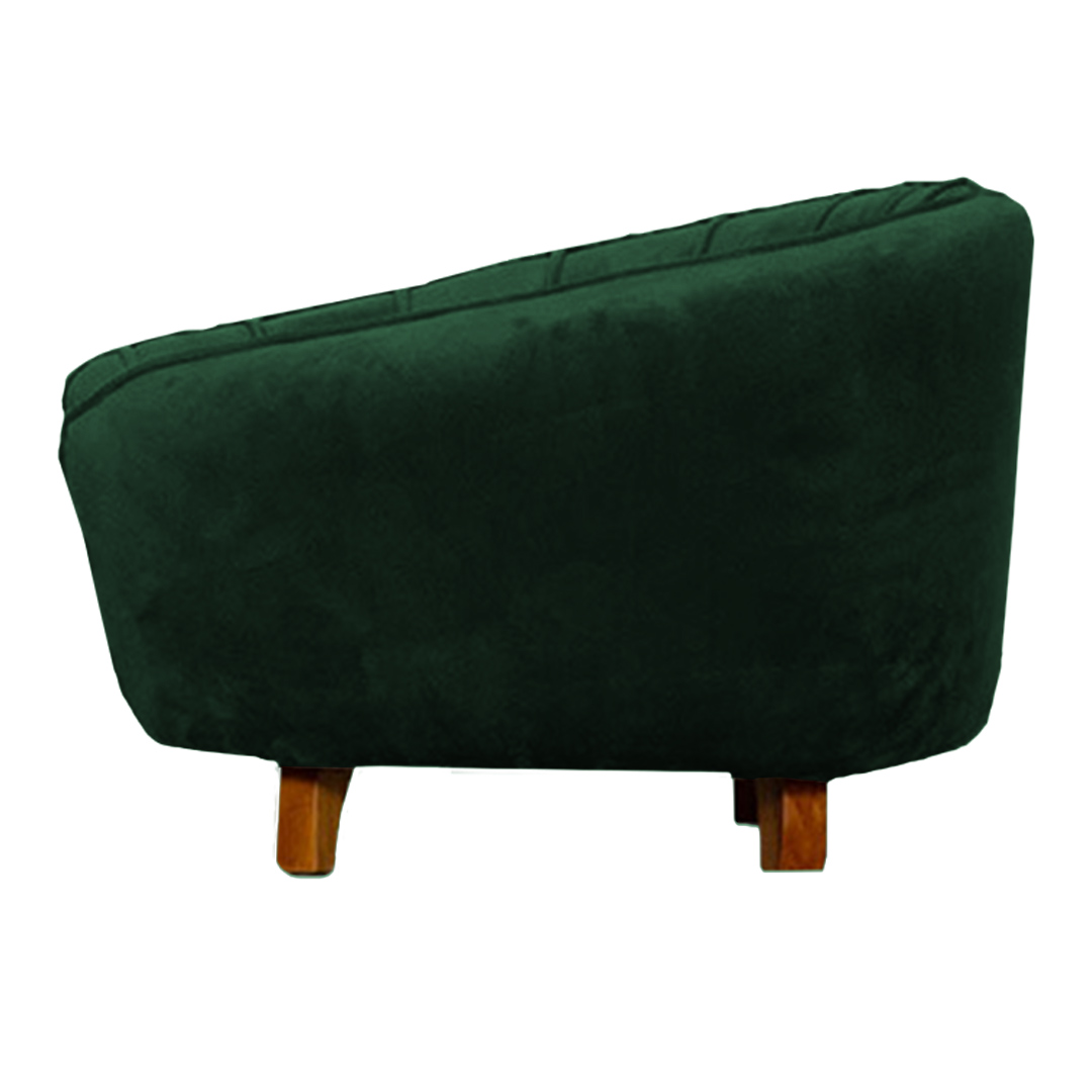 Poltrona Cama Caminha Pet Baby Laddi Veludo Verde Dvinn