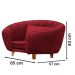 Poltrona Cama Caminha Pet Baby Laddi Veludo Vermelho Dvinn