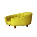 Poltrona Cama Caminha Pet Laddi Veludo Amarelo Dvinn