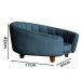 Poltrona Cama Caminha Pet Laddi Veludo Azul Marinho Dvinn