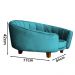 Poltrona Cama Caminha Pet Laddi Veludo Azul Turquesa Dvinn