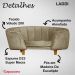 Poltrona Cama Caminha Pet Laddi Veludo Capuccino Dvinn