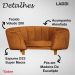 Poltrona Cama Caminha Pet Laddi Veludo Cobre Dvinn