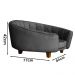Poltrona Cama Caminha Pet Laddi Veludo Grafite Dvinn