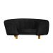 Poltrona Cama Caminha Pet Laddi Veludo Preto Dvinn