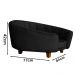 Poltrona Cama Caminha Pet Laddi Veludo Preto Dvinn