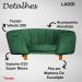 Poltrona Cama Caminha Pet Laddi Veludo Verde Dvinn