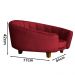 Poltrona Cama Caminha Pet Laddi Veludo Vermelho Dvinn
