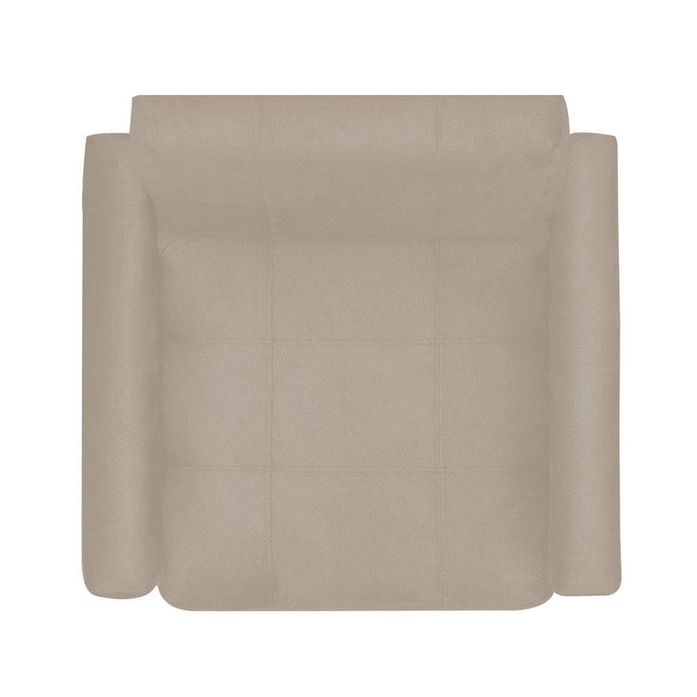 Poltrona Decorativa Nina Suede Pés Palito - SSX Multicoisas