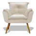 Poltrona Decorativa Para Sala de Estar Opala Suede - SSX Multicoisas