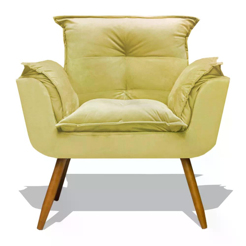 Poltrona Decorativa Opala - Amarelo