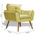 Poltrona Decorativa Opala - Amarelo