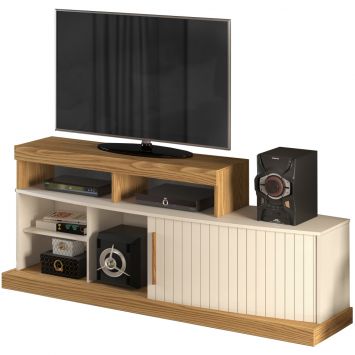 Rack Para TV 47 Pol Rodizios 23164 Carvalho Europeu Creme Dj Moveis é boa?