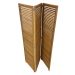 Biombo Decorativo de Madeira 3 Folhas Ripado Sanfonado - Maju Madeiral
