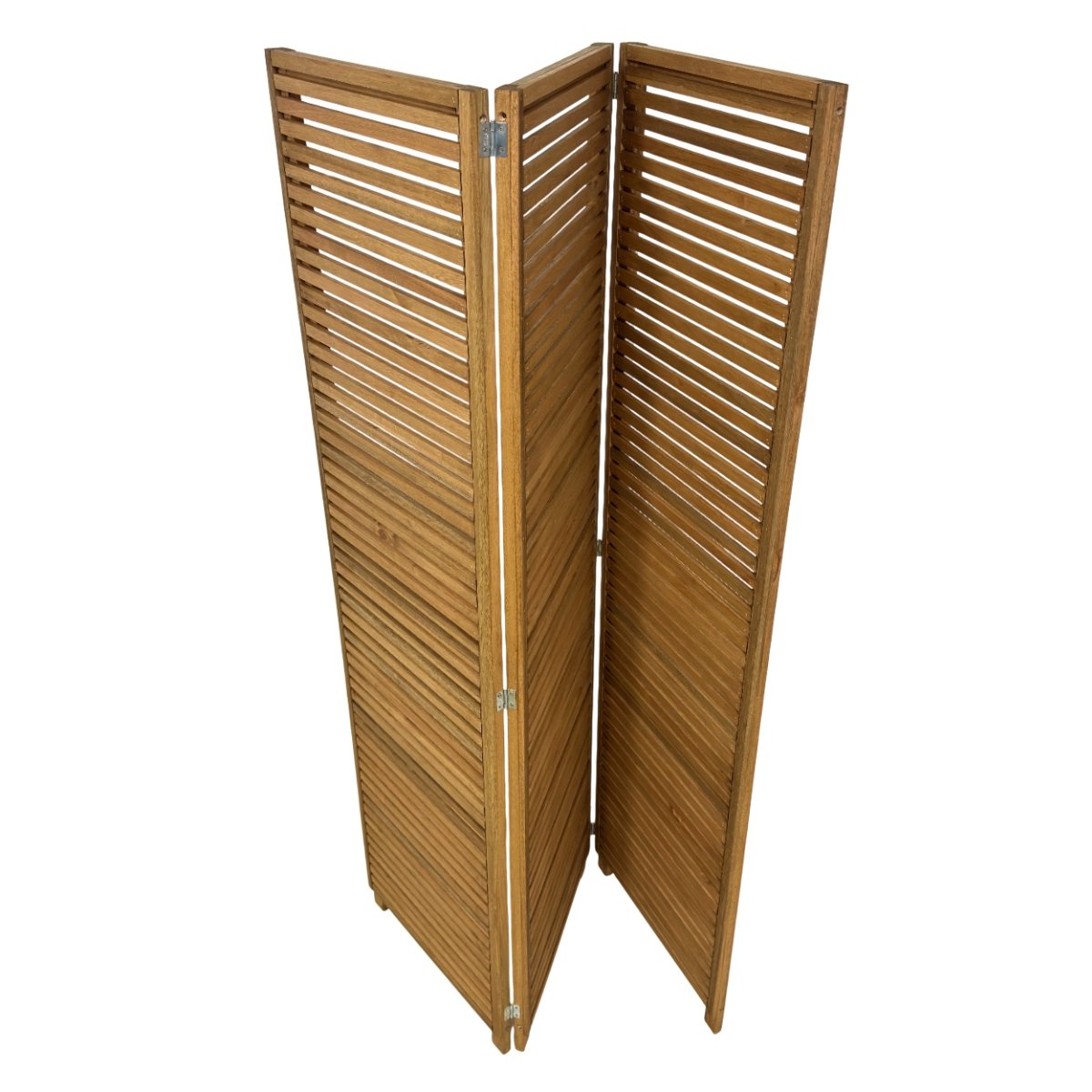 Biombo Decorativo de Madeira 3 Folhas Ripado Sanfonado - Maju Madeiral